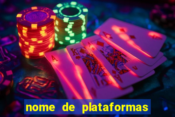 nome de plataformas de jogos